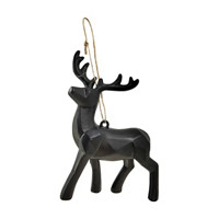 Deer Ornament, Black