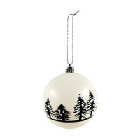 Christmas Tree Printed Ball Ornament