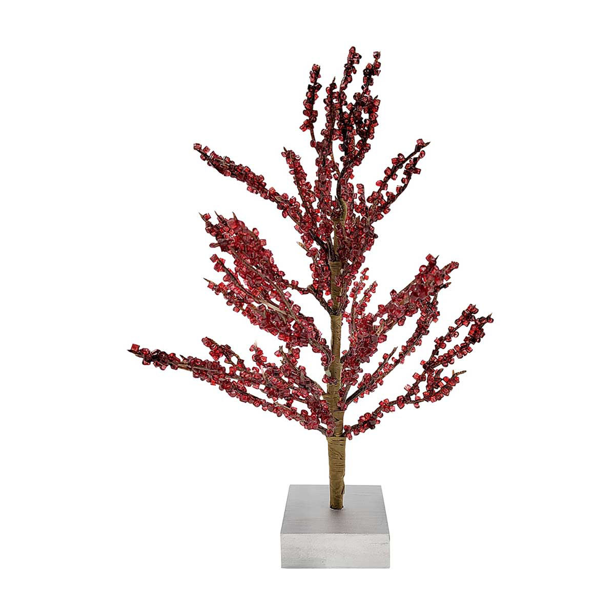 Christmas Red Crystal Tree Tabletop Décor