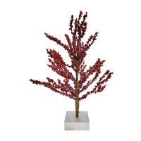 Christmas Red Crystal Tree Tabletop Décor