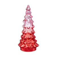 Christmas LED Glass Tree Tabletop Décor