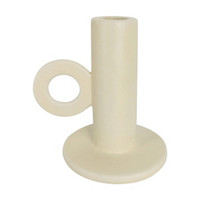 Ceramic Taper Holder, White