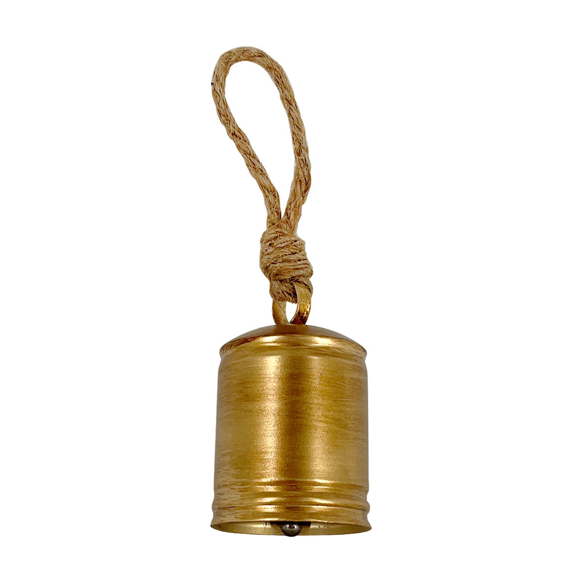 Christmas Metal Golden Hanging Bell Décor, 9 in.