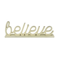 Decorative 'Believe' Word Tabletop Décor