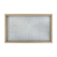 Wooden Framed Abstract Design Art