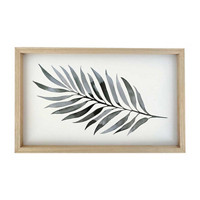 Wooden Framed Silver Leaf Art