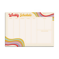 Swirl 'Weekly Schedule' Desk Notepad