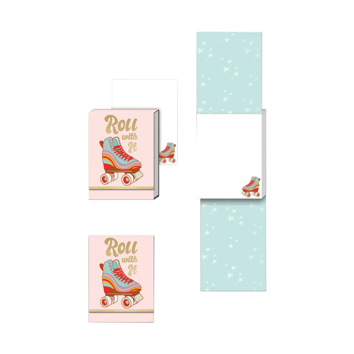 'Roll with It' Printed Pocket Notepad