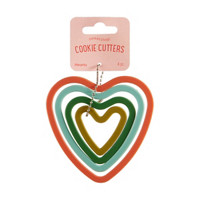 Sweetshop Cookie Cutters, Hearts, 4 Pack