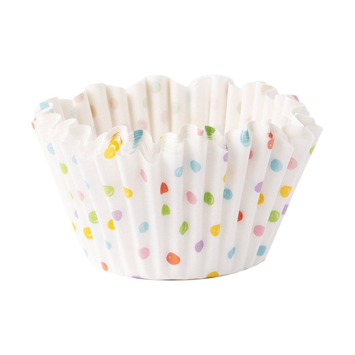 Cupcake Liners, Rainbow Confetti, 24 Pieces
