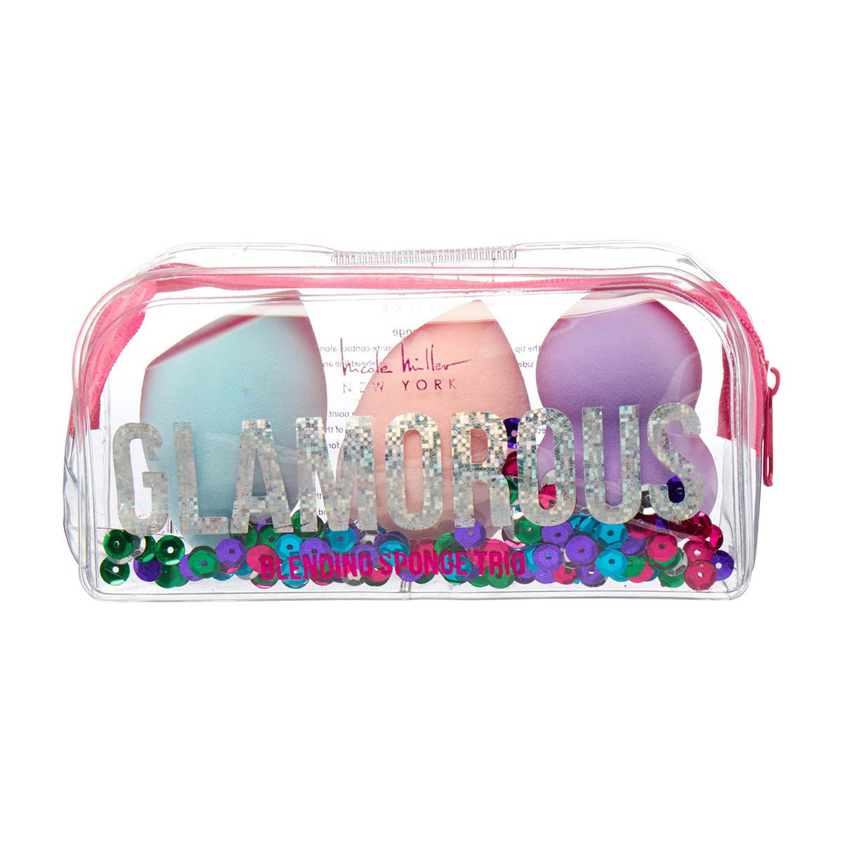 Nicole Miller New York Makeup Blenders Bag, 3 pack