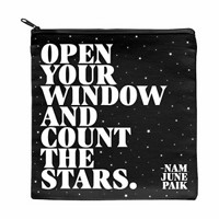 'Open Your Window' Pouch with Zipper Closure, Large