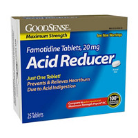 GoodSense Maximum Strength Famotidine Tablets, 20 mg