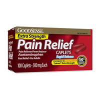 GoodSense Rapid Release Pain Relief, Acetaminophen Caplets 500 mg