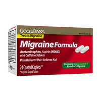 GoodSense Migraine Relief, Acetaminophen, Aspirin (NSAID) and Caffeine Tablets