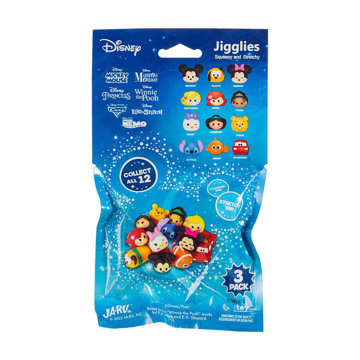 Disney Jigglies, 3 Pack