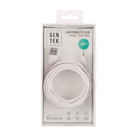 GENTEK Charging Cable, Lightning to USB, Assorted