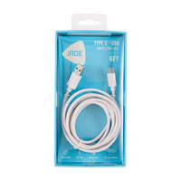 JADE Type C to USB Charging Cable, 6 ft, White