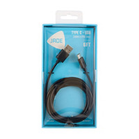 JADE Type C to USB Charging Cable, 6 ft, Black