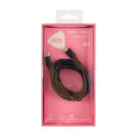 JADE Black Type-C USB Cord, 6 ft