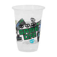 Gamer Birthday Plastic Cups, 8 ct, 16 oz