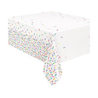321 Party! Plastic Pink Sprinkles Tablecloth, 54 in x 84 in in