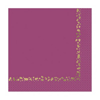 Modern Gold & Purple Luncheon Napkins, 16 Count