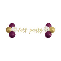 'Let's Party' Banner and Balloon Kit