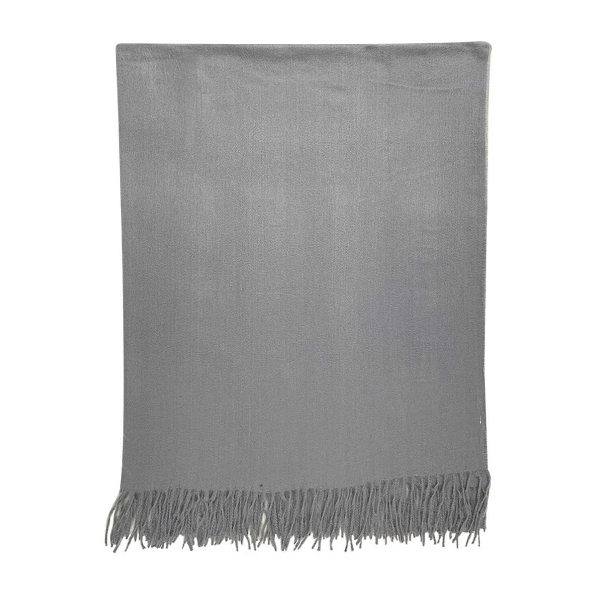 Woven Gray Throw, 50 in x 60 in
