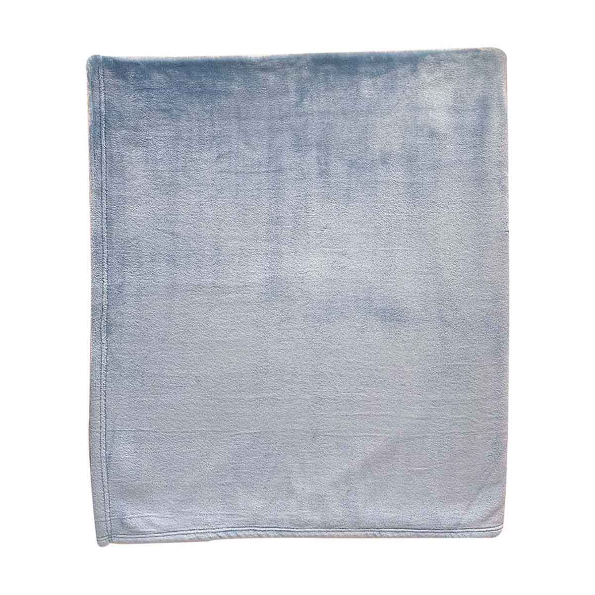Plush Throw, Blue, 50 in x 60 in