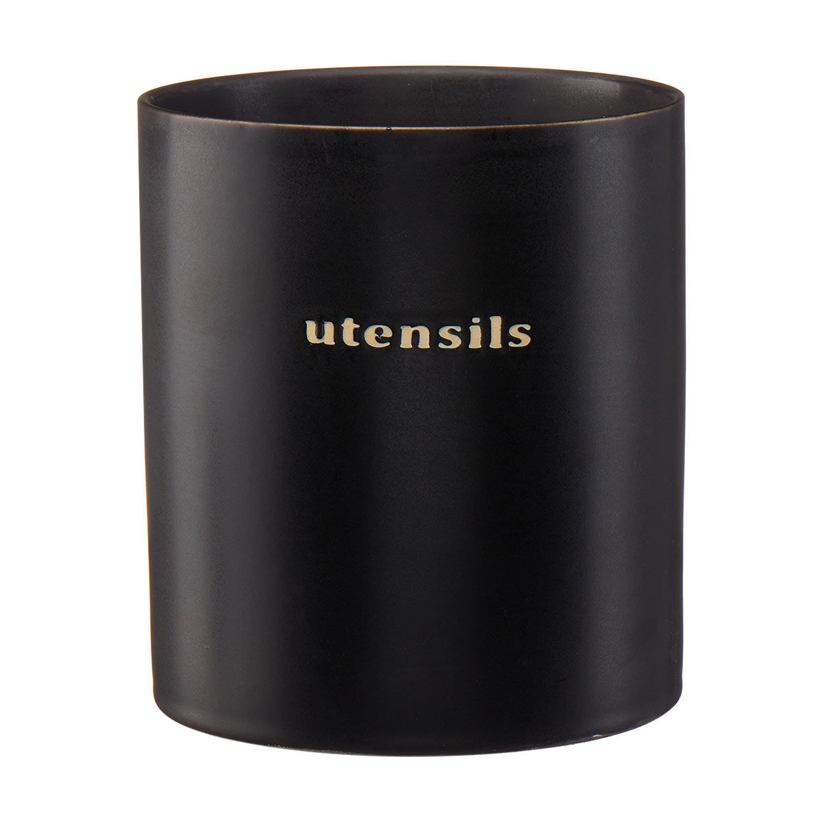 'Utensil' Matte Cylindrical Container, Black