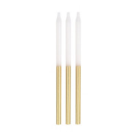 Gold Dipped Birthday Candles, 12 Count