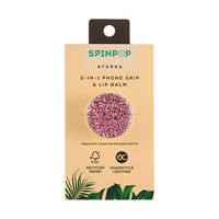 4Terra SpinPop 2-in-1 Phone Grip & Lip Balm,
