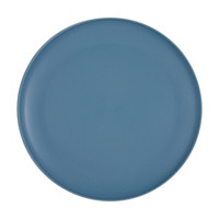 Round Matte Dinner Plate, Blue, Pack of 2