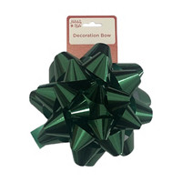 Holiday Style Decorative Bow, 6 in, Green