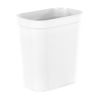 Sterilite Plastic Vanity Wastebasket, White
