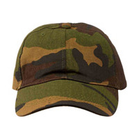 Camouflage Pattern Canvas Baseball Cap