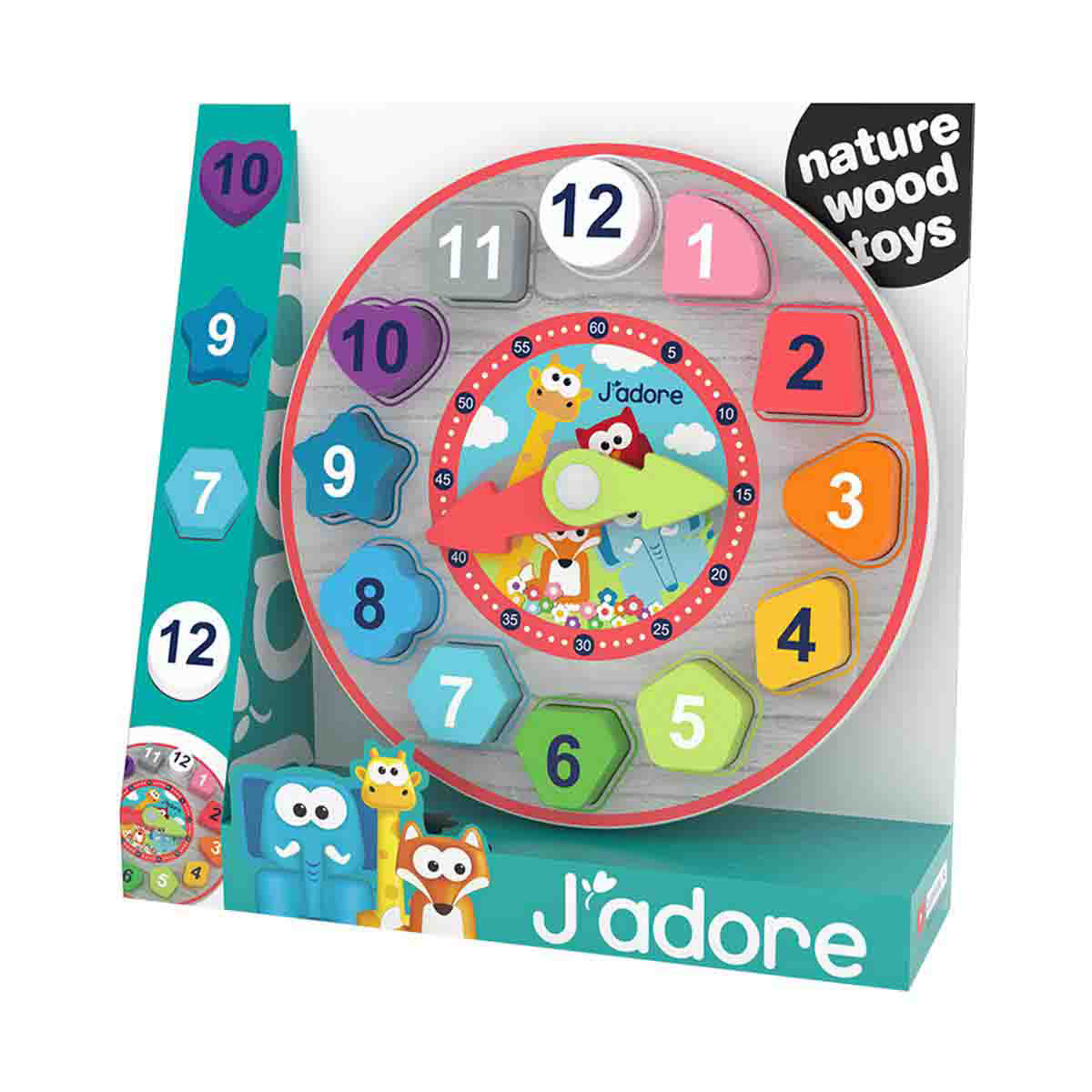 Wooden clock shape sale sorter