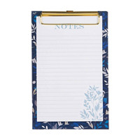 Hardbacked Notepad with Clip, Floral