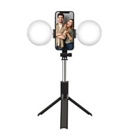 LED Double Ring Light with Bluetooth Remote