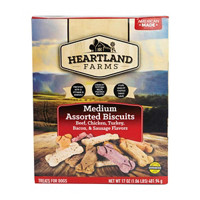 Heartland Farms Medium Assorted Biscuits Dog Treats, 17 oz
