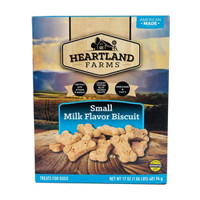 Heartland Farms Small Milk Flavor Dog Biscuits, 17