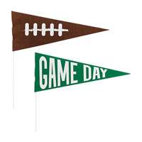Unique Party! Kickoff Football Felt Pennant Signs, 2