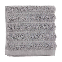 Ribbed Cotton Wash Cloth, Gray