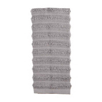Ribbed Cotton Hand Towel, Gray