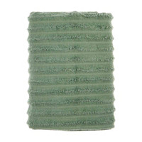 Ribbed Cotton Bath Towel, Green