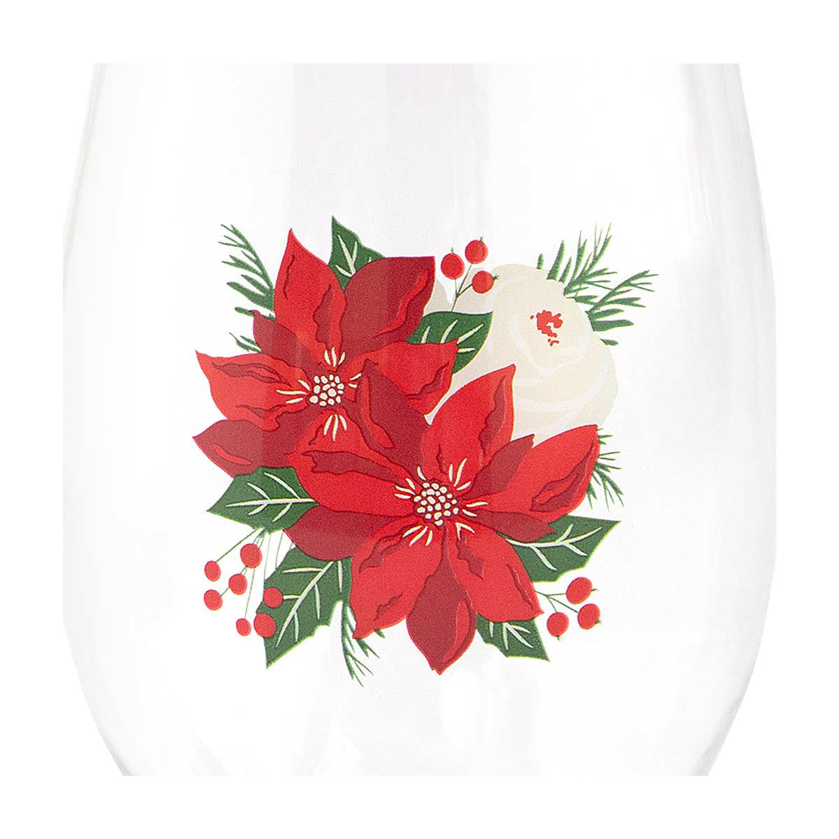 Plastic Christmas Wine Glass