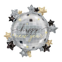 Giant Disco "Happy New Year" Printed Foil Balloon