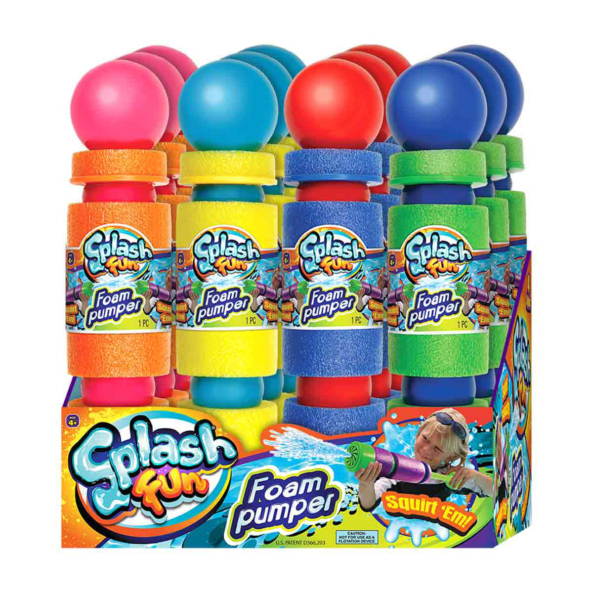 Splash Foam Pumper Water Blaster Toy