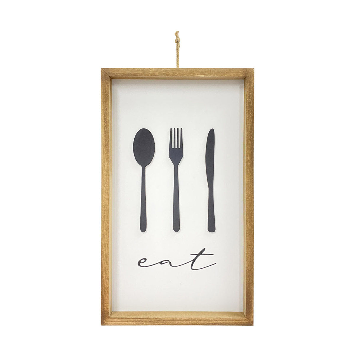 Wooden 'Eat' Wall Sign
